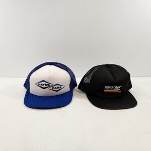 Hayes Dana Vintage Trucker Hats Perfect Circle Rainbow Adjustable